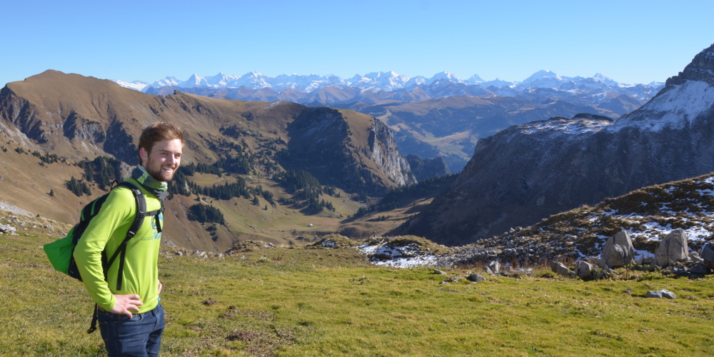 me and a mountain range